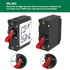 A Series Red Toggle AC/DC Single Pole 25A Boat Magnetic Circuit Breaker - 25 Amp Protects Low Power Devices for Yachts, Motorhomes, Campers and Ca...