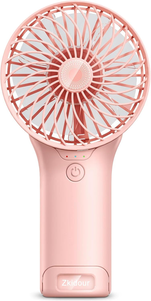 2024 Upgrade Handheld Portable Fan Longer Lasting Max 20Hrs Working Time, 4 Speeds Strong Wind USB Rechargeable Personal Mini Fan Desk Fan for Gir...