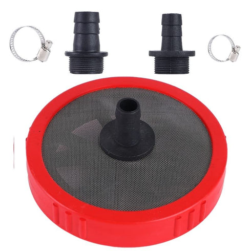 Household Hose Filter, Water Pump Sedimentation Filter,40 Mesh 304 Stainless Steel,Including 2 Connecting Ports(ID1/2'',ID3/4'') and 2 Clamps,Used...