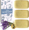 Lavender Hypoallergenic Dish Soap Bar - Organic - Pack of 3, Skin-Safe, Non-Toxic, Sustainable Kitchen Soap - Zero Waste...