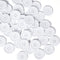 Chenkou Craft Mix Color Plastic Resin Circle Big Button 4 Holes DIY Craft Sewing (White, 1 1/4"(30mm))...