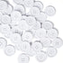 Chenkou Craft Mix Color Plastic Resin Circle Big Button 4 Holes DIY Craft Sewing (White, 1 1/4"(30mm))...
