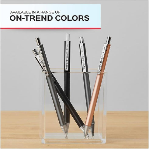 Paper Mate Advanced Mechanical Pencils, 0.5 Mm, Hb (#2), Black Lead, Gun Metal Gray Barrel...