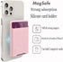 BIAJIYA Card Holder for Back of Phone for Stand MagSafe Magnetic Silicone Wallet Compatible with iPhone17/16/15/14/13/12/12 Pro/ 12 Mini/ 12 Pro M...
