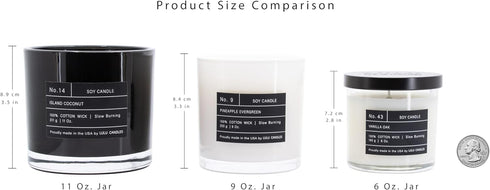 Lulu Candles | Jasmine, Oud & Sandalwood | Luxury Scented Soy Jar Candle | Hand Poured in The USA | Highly Scented Long Lasting (6 Oz.)...