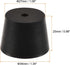 MECCANIXITY Rubber Tapered Plug 27mm to 34mm with Hole Test Tubes Bungs Stopper Black for Lab Home 3 Pieces...