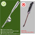 Garden Weeding Tool-Hand Weeder Tool- Leverage Base Design and V-Fork?One-Piece Stainless Steel Design for Greater Strength, Easy Weed Removal and...
