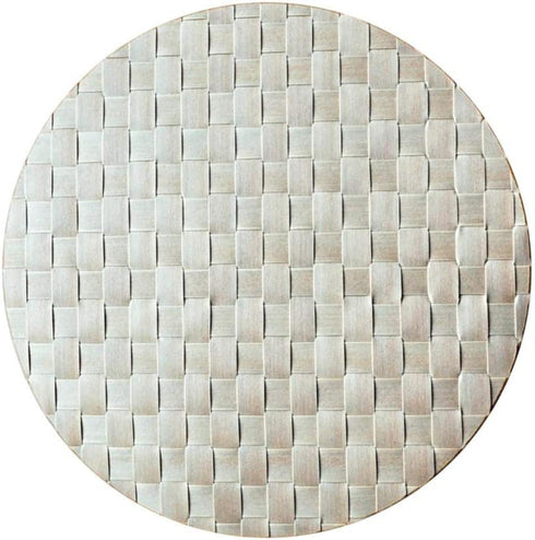 Saleen Round Placemat Bundle (Ecru Light, Set of 4) (4 Items)...