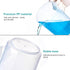 4PCS Plastic Graduated Cylinders Set 10ml 25ml 50ml 100ml, 5PCS Plastic Beakers Set 50ml 100ml 250ml 500ml 1000ml with 4PCS Pipettes,1PCS Plastic ...