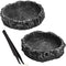 2PCS Reptile Water Dish Food Bowl Set Reptile Feeder Food and Water Dish with Feeding Tweezers Tong for Leopard Gecko Lizard Frog Snake Chameleon ...