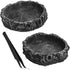 2PCS Reptile Water Dish Food Bowl Set Reptile Feeder Food and Water Dish with Feeding Tweezers Tong for Leopard Gecko Lizard Frog Snake Chameleon ...