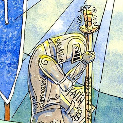 First Communion Gift for Boys - Armor of God - Signed Art Print (8x10 Inches)...