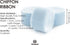 Vitalizart Light Blue Chiffon Silk Ribbon 1" x 21Yd Fringe Fabric Eco-Friendly Package (3 Rolls *7Yd) for Wedding Invitations, Bridal Bouquets, De...