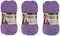 Loops & Threads Impeccable Yarn 4.5 oz Lavender (3-Pack)......