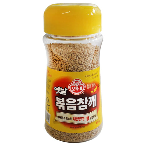 Ottogi Roasted Sesame Seeds – 3.5 oz (100g) – Premium Korean Toasted Sesame for Cooking, Garnishing, and Seasoning...