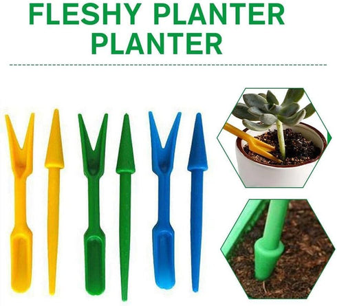 Mini Garden Hand Succulent Transplanting Tools,Widger Plastic Seedlings Dibber Sowing Digging Mini Garden Hand Tools for Home Garden,Pack of 2 Han...