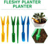 Pack of 2 Green Mini Garden Hand Succulent Transplanting Tools,Widger Plastic Seedlings Dibber Sowing Digging Mini Garden Hand Tools for Home Gard...