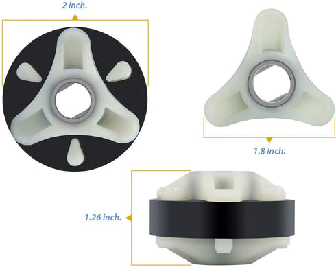 NEW 285753A WASHER MOTOR COUPLER COUPLING FOR PART 3364003 3364002 WHIRLPOOL KENMORE SEARS