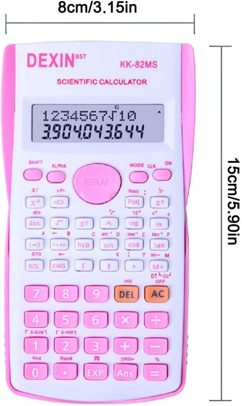 Scientific Calculators Desktop, Scientific Calculators for Students, Scientific Calculator 240 Functions 2 Line 10+2 Digits, Desk Math Calculator ...