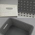 Idomy 6-Pack Plastic Storage Baskets/Bins, Rectangle...