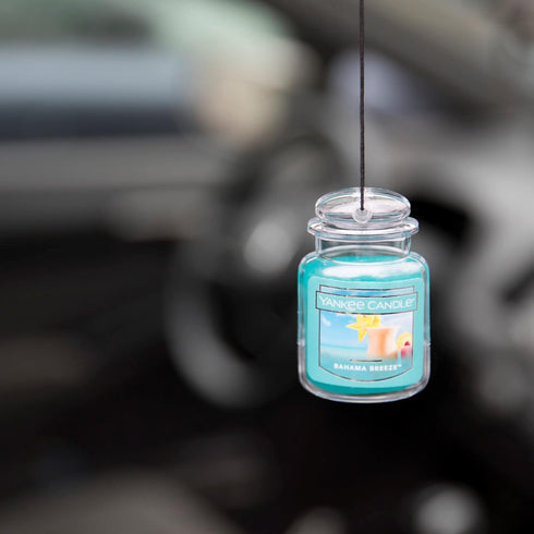Yankee Candle Car Air Fresheners, Hanging Car Jar® Ultimate 3-Pack, Neutralizes Odors Up To 30 Days, Includes: 1 Bahama Breeze, 1 Black Coconut, a...