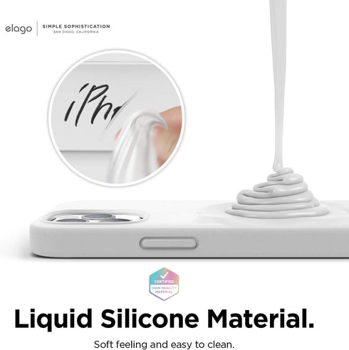 elago Magnetic Case for iPhone 12 Pro Max Case MagSafe 6.7 inch - Easy to Hold, Soft Grip Silicone, Built-in Magnets, Compatible with All MagSafe ...