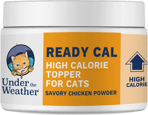 Under the Weather Ready Cal Powder for Cats | High-Calorie, Weight Gainer, Appetite Stimulant, Energy Booster Pet Supplement | 8 Ounces...