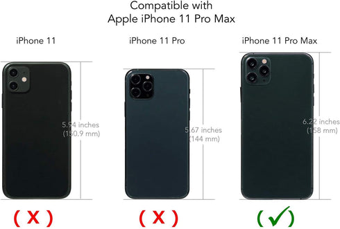 TORU CX PRO for iPhone 11 Pro Max Case Wallet | Protective Shockproof Heavy Duty Cover with Hidden Card Holder & Card Slot |Wrist Strap, Lightning...