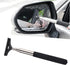 8sanlione Car Rearview Mirror Wiper, American Flag Telescopic Auto Mirror Squeegee Cleaner, Glass Mist Cleaning Tool with Retractable 98cm Handle,...