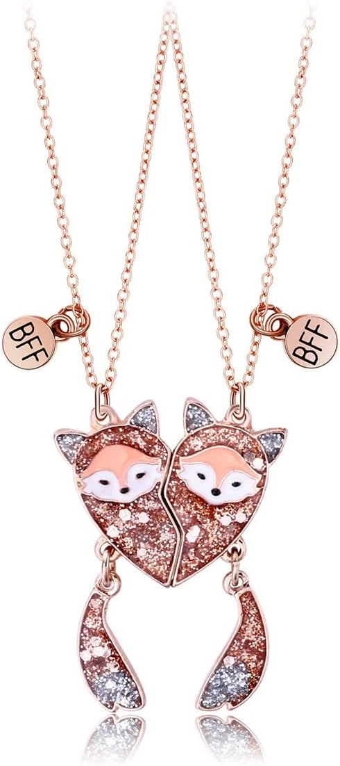 Friendship Necklace Best Friend Necklace Matching Magnetic BFF Necklace for 2 Girls Friendship Gifts...
