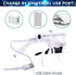 Hands Free Headband Magnifying Glass, USB Charging Head Magnifier with LED Light Jewelry Craft Watch Hobby 5 Lenses 1.0X 1.5X 2.0X 2.5X 3.5X (Upgr...