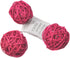 Set of 6 Wicker Rattan Balls Table Wedding Party Christmas Decoration (Diameter 3.2 Inch, Rose Red)...