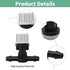 50Pcs 1/4" Micro Spray Irrigation Drippers Three-Way Integrated Atomizing Nozzle for Garden Greenhouse, Drip Irrigation System, Courtyard Cooling...