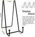 3 Pack 8 Inch Large Plate Stands for Display, Metal Black Plate Holder Display Stand, Book Display Stand for Book, Photo Easel, Decorative Plates...