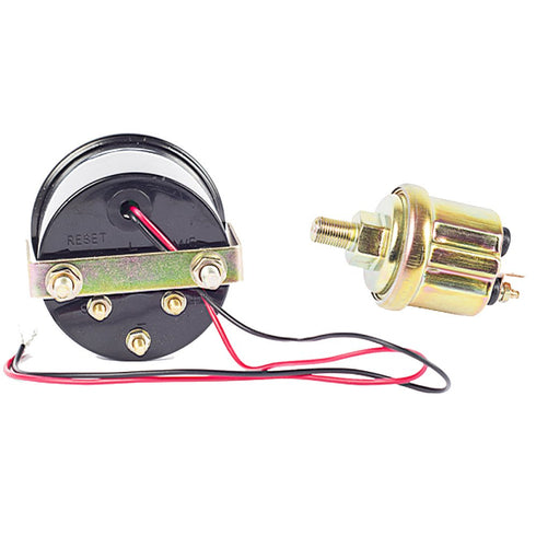 ESUPPORT Car 2" 52mm Oil Press Gauge Meter Pressure Sensor Pointer Blue LED Light...