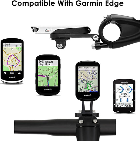 Thinvik Out-Front Extended Mount&Bike Computer Mount for Garmin,Adjustable Angle Combo Mount for Garmin Edge 1040 1030 840 830 540 530 130 - CNC A...