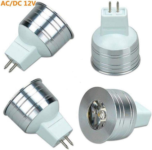MR11 LED Light Bulbs 1W MR11 GU5.3 Bi-Pin Base LED Light 1W(12V 10W Halogen Replacement) Warm White 3000K LED Spotlight Bulb for Landscape Accent ...
