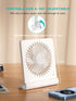 Small Desk Fan, 2000mAh Rechargeable USB Fan Battery Operated,Ultra Quiet, Strong Wind, 3 Speeds Travel Fan...