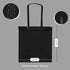 TOPDesign 5-Pack Economical 16"x15" Black Cotton Tote Bag, Lightweight Medium Reusable Grocery Shopping Cloth Bags, Suitable for DIY, Advertising,...