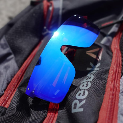Mostly Sunny - Polarized UV400 Rimless Single Full Lens Square Flat Top Shield Wraparound Oversized Sunglasses Men Women...