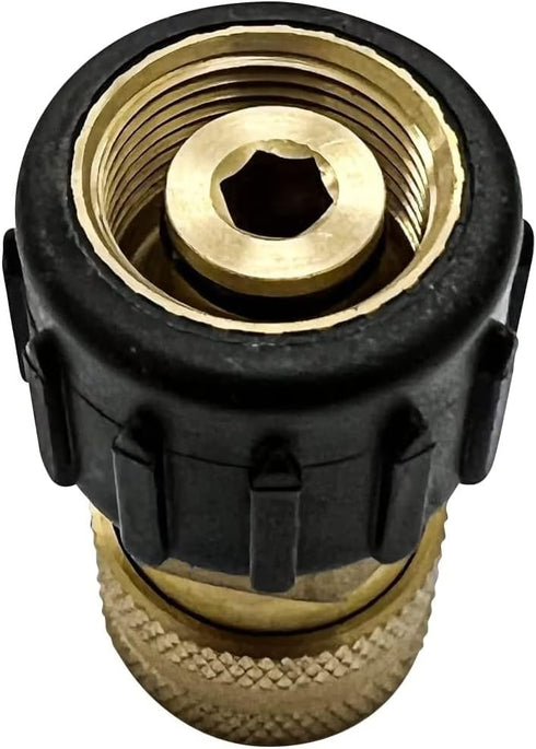 Simpson Cleaning 7200068 Replacement QC Socket for Pressure Washer Pumps Up to 4500 PSI, Brass, Female M22, Gold...