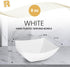 R-kay 6 Pack Square Plastic Serving Bowls - White Plastic bowls 8 oz - Small Plastic Bowls for Parties - Premium White Bowls For Weddings Catering...