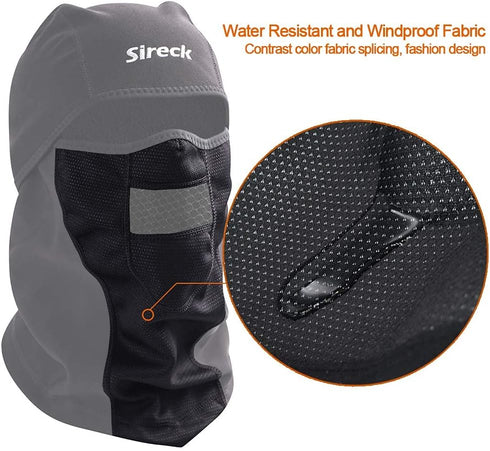 Cold Weather Balaclava Ski Mask, Water Resistant and Windproof Fleece Face Thermal , Hunting Cycling Motorcycle Neck Warmer Hood Winter Gear for M...