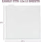 Samsill Scrapbook Storage Organizer Folders 12x12 Inch, 12 Pack, Paper Files with Customizable Tabs, Includes 12 Blank White tabs, Top-Loading, He...