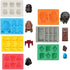 Star Wars Character Ice Cube Molds Silicone Molds Ideal for Chocolate, Ice Cubes, Jelly, Candy, Desserts, Bakeware, Soap and Candles (Set of 7 Mol...