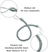 BEL AVENIR Curtain Rope Tiebacks, Drapery Rope Holdbacks with 2 Metal Screw Hooks, 1 Pair - Light Blue...
