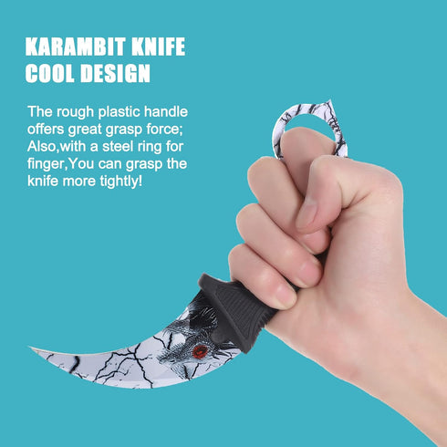 2 Pieces Karambit Knife Fixed Blade Tactical Camping Tool,Outdoor Hunting Knife with Sheath and Cord, Suitable for Hiking, Adventure, Survival and...