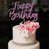 Handmade Glitter happy birthday Cake Topper, Happy Birthday Cake Bunting Decor,Birthday Party Decoration Supplies (Purple)...