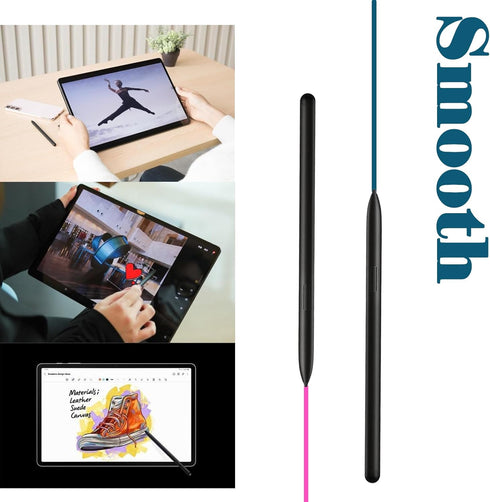 2 Pack Galaxy Tab S8 Pen Replacement for Samsung Galaxy TabS8 Pen Galaxy Tab S8,S8 Plus,S8 Ultra 4096 Levels of Pressure Sensitivity(Black)...