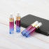 14Pcs 10ml (1/3 oz) Rose Blue Gradient Color Spray Bottles Glass Vials Tube Perfume Atomizer Refillable Makeup Travel Fine Mist Sprayer Bottle Con...